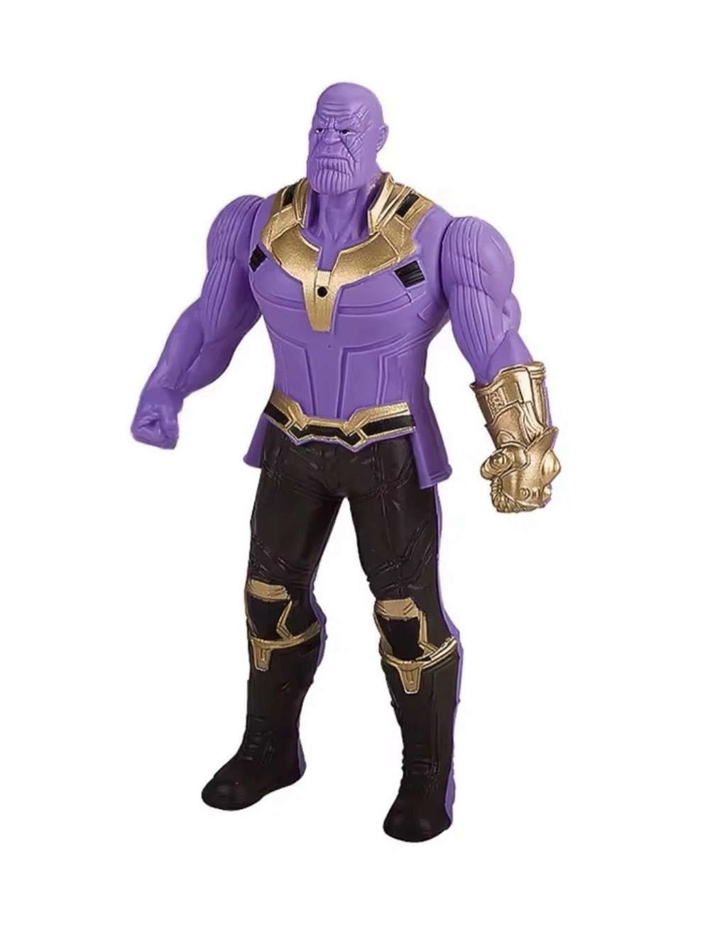 Purple & Gold Superhero Action Figure - Kids Toy